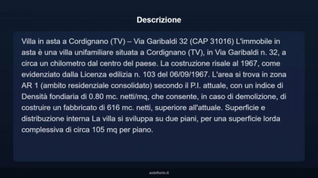 Immobile in asta di 105 m², box auto in vendita a Cordignano - Foto 7
