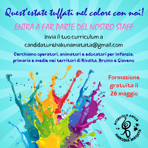 Animatori centri estivi 2026