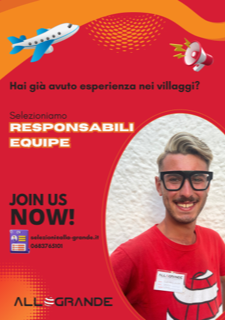 CAPOANIMAZIONE/ RESPONSABILE STAFF VILLAGGI TURISTICI