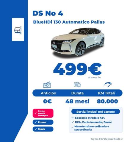 DS AUTOMOBILES DS 4 Crossback DS N°4 BlueHDi 130 Pallas rif. 24226732