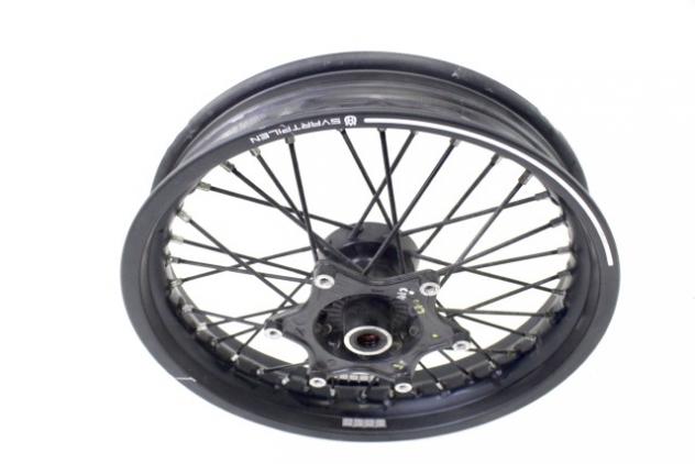HUSQVARNA SVARTPILEN 125 28109001044C1A CERCHIO RAGGI ANTERIORE 17X3.00 21 - 23 FRONT WHEEL LEGGERMENTE STORTO - Foto 3