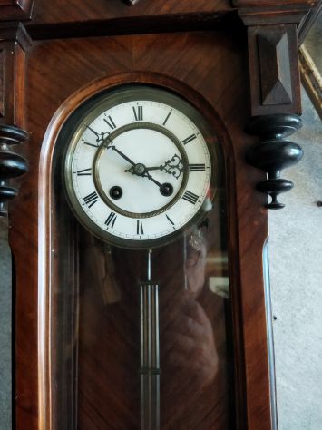 Antico orologio da parete dell'Ottocento - Foto 3