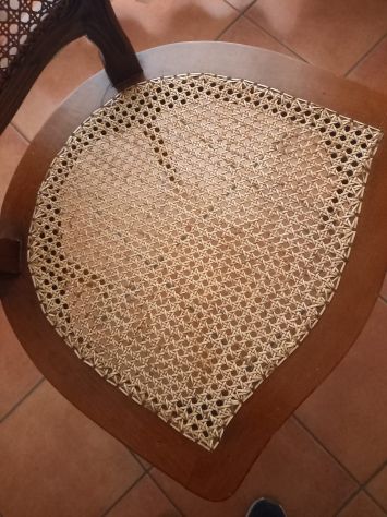 Vendo sedia poltrona in legno e paglia di vienna - Foto 7