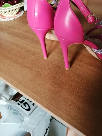 Sandali eleganti fucsia Carla Côte nuovi - Foto 5