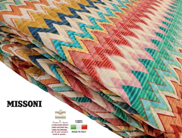 Trapunta leggera coperta quilt copriletto MISSONI  matrimoniale - Foto 7