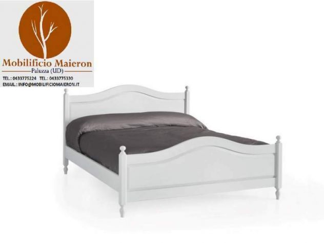 Mobili Classici Treviso Letto matrimoniale laccato bianco cod 673 nuovo