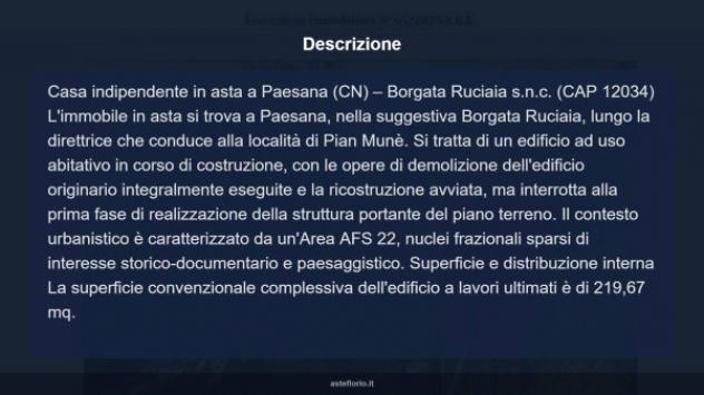 Immobile in asta di 219 m² con più di 5 locali in vendita a Paesana - Foto 9