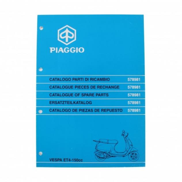 Catalogo parti di ricambio Piaggio Vespa ET4 150