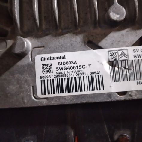 CENTRALINA MOTORE PEUGEOT CITROEN Siemens Sid803a 5ws40615c-t Sw9665100380 - Foto 4