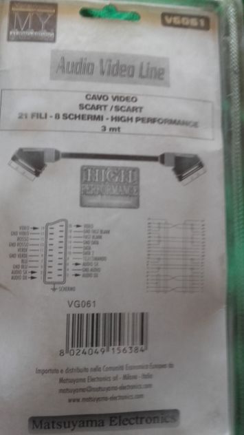 CAVO VIDEO / AUDIO Scart - 3mt - - Foto 4