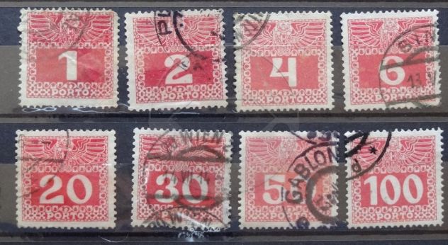 AUSTRIA 1900-1909 Lotto di 55 francobolli - Foto 4