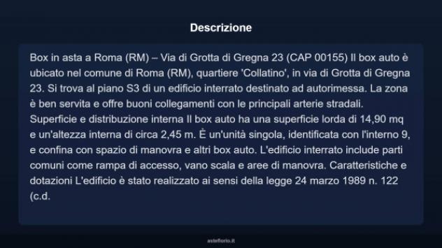 Immobile in asta di 14 m² in vendita a Roma - Foto 4