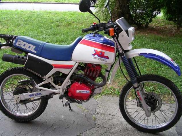 HONDA XL L 200 PEDANA POSTERIORE DESTRA E SUPPORTO 1989 - Foto 6