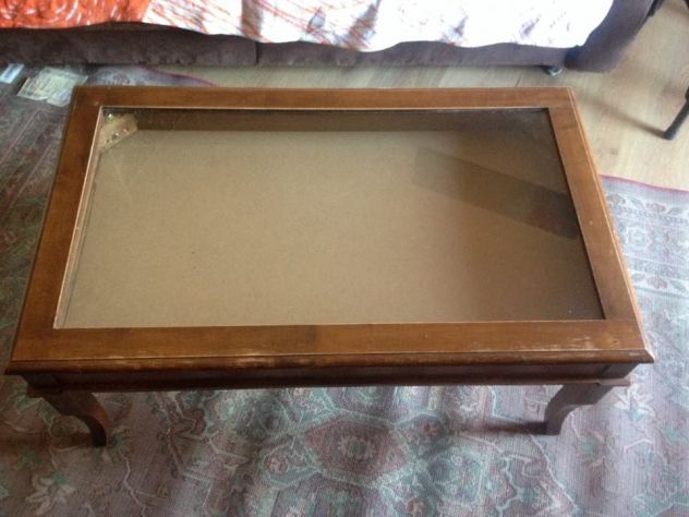 TAVOLINO LEGNO E VETRO APRIBILE - Foto 6