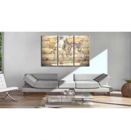 Quadro Di Sughero Vecchio Stile In 3 Parti Arredalacasa - Foto 2