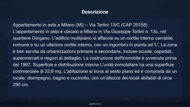 Immobile in asta di 33 m² in vendita a Milano - Foto 14