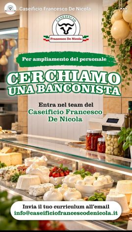 Cercasi ragazza banconista
