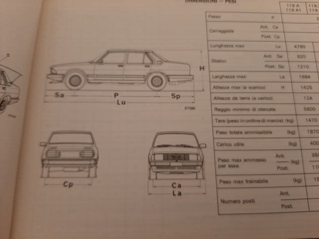 ALFA 6 2000/2500/2500 IE CARATTERISTICHE E PRESCRIZIONI TECNICHE 1983 ORIGINALE - Foto 5
