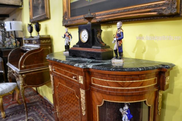Credenza mezzo giro stile Napoleone III a tre ante - Foto 5