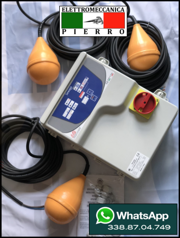 Quadro di comando Avviatore diretto 400V + 3 galleggianti regolatore di livello