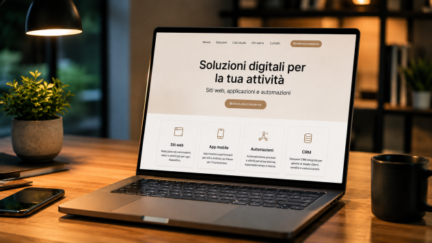 Il tuo business merita più di un semplice sito web | Siti, App e AI su misura