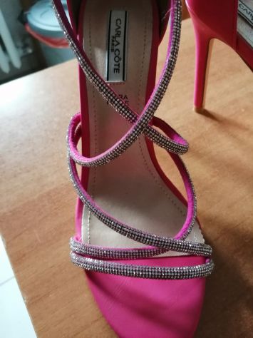 Sandali eleganti fucsia Carla Côte nuovi - Foto 6
