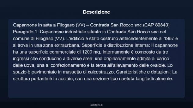 Immobile in asta di 1200 m² in vendita a Filogaso - Foto 3