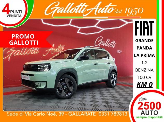 FIAT Grande Panda Benzina La Prima-SENZA VINCOLI DI FINANZIAMENTO