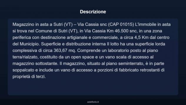 Immobile in asta di 363 m² in vendita a Sutri - Foto 4