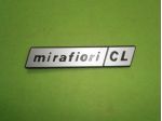Fiat 131 mirafiori CL scritta logo targhetta fanale posteriore  REAR PLATE 131 C