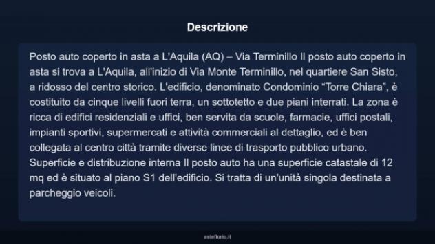 Immobile in asta di 12 m² in vendita a L'Aquila - Foto 5