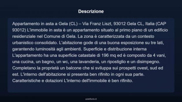 Immobile in asta di 196 m² con più di 5 locali in vendita a Gela - Foto 4