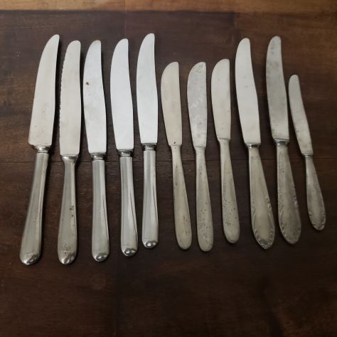 posateria acciaio e alpacca anni 40/50 - Foto 4
