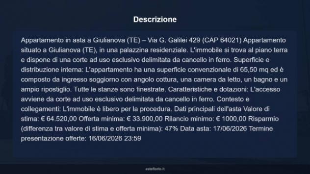 Immobile in asta di 65 m² in vendita a Giulianova - Foto 15