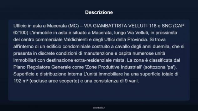 Immobile in asta di 192 m² con più di 5 locali in vendita a Macerata - Foto 4