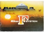 brochure Nikon F 1974