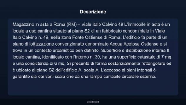 Immobile in asta di 7 m² in vendita a Roma - Foto 9