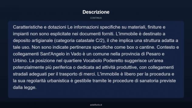 Immobile in asta di 458 m² in vendita a Sant'Angelo in Vado - Foto 6
