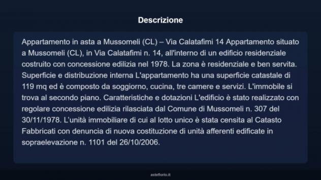 Immobile in asta di 119 m² con più di 5 locali in vendita a Mussomeli - Foto 3