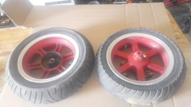 Coppia Cerchi e Gomme Scooter Keeway F-act 50 2012 - Foto 5