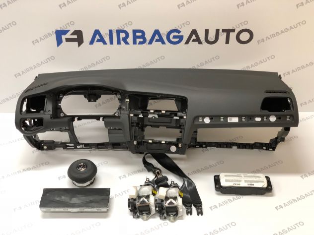RICAMBI VOLKSWAGEN GOLF 7 2012-2018 KIT AIRBAG CRUSCOTTO - Foto 2