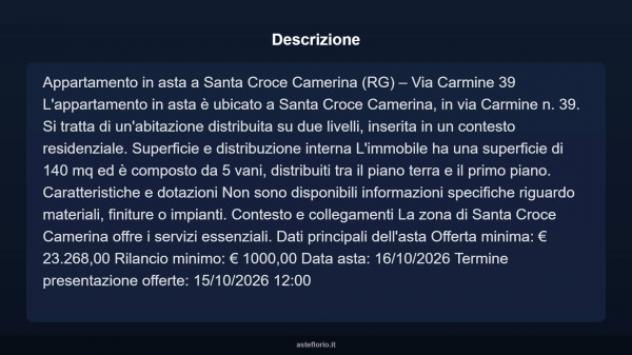 Immobile in asta di 140 m² in vendita a Santa Croce Camerina - Foto 6