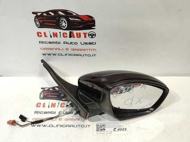 SPECCHIETTO RETROVISORE DESTRO PEUGEOT 208 Serie 232673078 FILI 6 3 EB2 (1219)