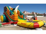 Gonfiabile a Scivolo acquatico con Piscina