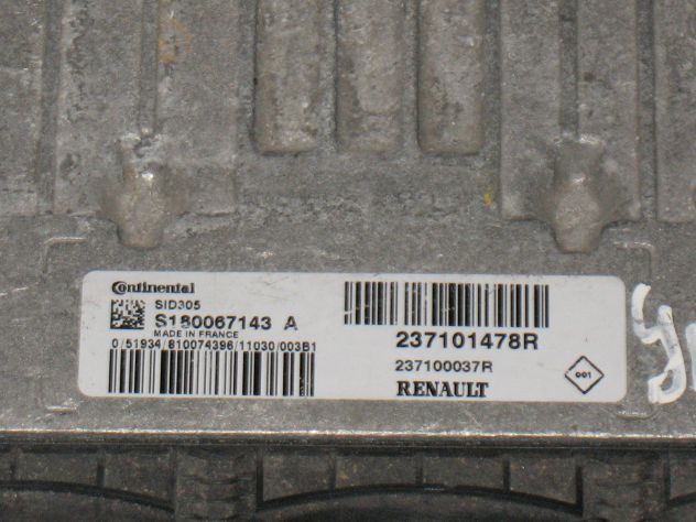 S180067143A ECU RENAULT MEGANE LAGUNA 1.5 SID305 S180067143 237101478R 237100037 - Foto 2