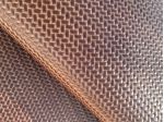 Pelle stampa intreccio colore cognac
