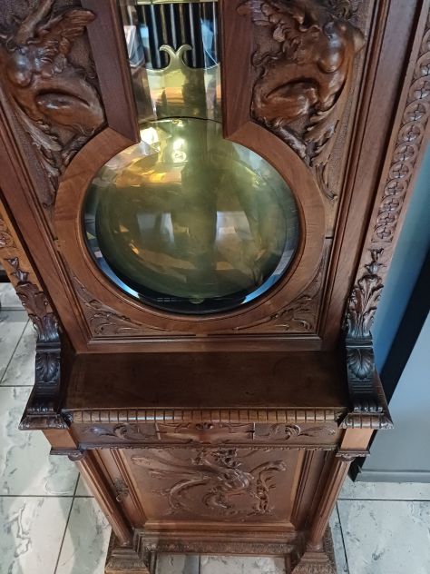 Orologio a pendolo longcase funzionante design Vittorio Valabrega - Foto 6