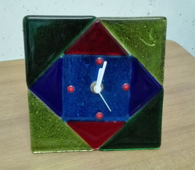2 Nuovi Oggetti Soprammobili, Orologio e Cavallo, in Vetro - Foto 5