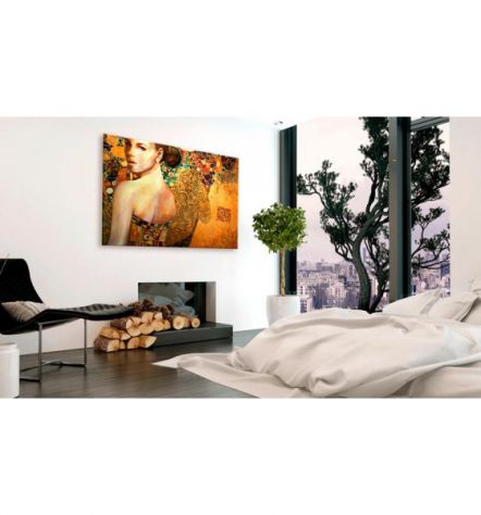 Quadro Con La Ragazza Dorata ARREDALACASA - Foto 2