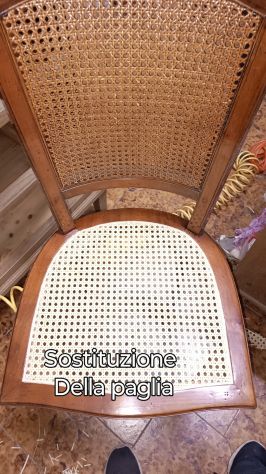 Riparazione sedie in paglia/tappezzeria e rivestimenti - Foto 3